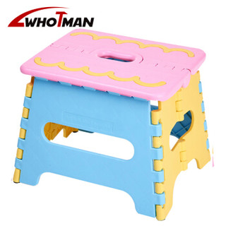沃特曼Whotman 折叠凳子加厚便携式钓鱼椅手提小板凳塑料马扎自驾游装备WD3120