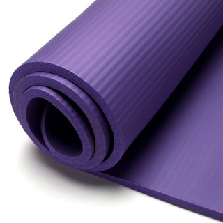 高洁雅（GAOJIEYA）户外野营帐篷垫沙滩垫 60mm加厚防滑健身瑜伽垫183*61cm（赠绑带+网包）紫色瑜伽垫