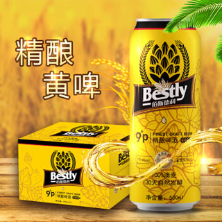 佰斯德利精酿黄啤酒 500ml*12 100%澳麦 30天自然发酵  纯粮酿造 口感醇厚