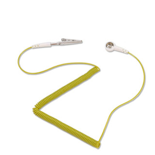 伊莱科 （ELECALL）无线手环黄绿色 2.4mm*1.8米 去除人体静电环静电消除器有线手腕带 PX-SD03