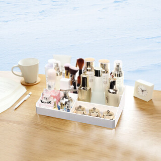 米上 化妆品收纳盒 透明桌面整理架 创意多功能收纳盒 亚克力储物盒 MS017