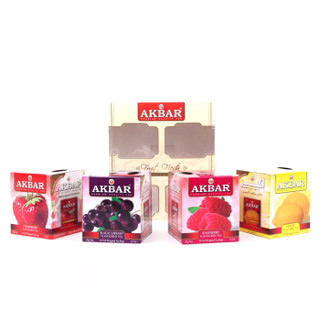 斯里兰卡进口 阿客巴（AKBAR） 爱果茶缤纷礼 80g 斯里兰卡进口