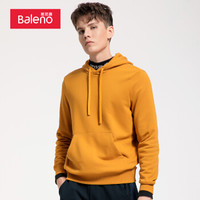 Baleno 班尼路 卫衣男 2018秋季新品连帽 纯棉宽松套头纯色男士卫衣 65Y 65Y XL