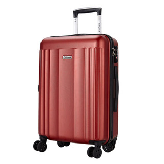Diplomat 外交官 拉杆箱磨砂面旅行箱TSA密码箱行李箱 升级版双排轮TCF-15173红色24英寸