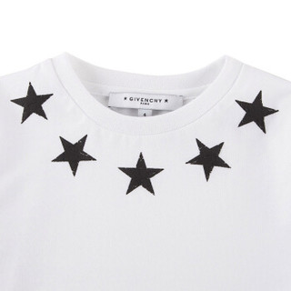 GIVENCHY KIDS 纪梵希 奢侈品童装 男童白色棉质星星短袖T恤 H25095 10B 12A/12岁/150cm