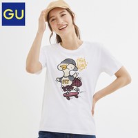 GU 极优 324219 女装印花T恤 