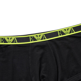 EMPORIO ARMANI UNDERWEAR阿玛尼奢侈品19春夏新款男士三件装透气平角内裤 111357-9P715 BLACK-21320 S