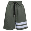 GCDS 男士浅绿色棉质条纹图案短裤 SS19M030032 18  M码