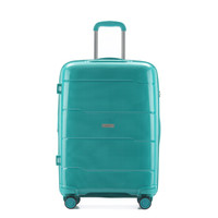 安特丽(antler)新品拉杆箱商务男女超轻PP行李箱时尚飞机轮登机箱旅行箱24英寸 A882绿色