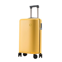 CCS行李箱拉杆箱女韩版小清新旅行箱学生少女可爱皮箱网红 柠檬黄 24英寸