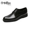 金利来（goldlion）男鞋商务正装休闲鞋简约柔软舒适德比皮鞋502740432AQQ-黑色-42码