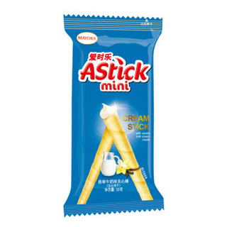 爱时乐 (Astick) 香草牛奶味夹心棒（注心饼干） 360g 盒装  休闲零食 威化