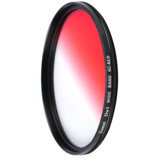 卓美 ZOMEI 渐变红uv镜58mm 超薄圆形渐变镜 特效滤镜