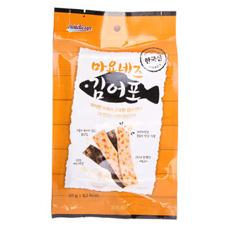 韩国进口 海地村 零食小吃 海苔鱼干脆片 原味海苔脆鱼片 20g