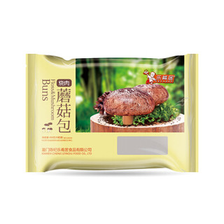 乐肴居 烧肉蘑菇包 400g 10只装 速冻早餐面点 儿童食材 卡通包子 早茶点心