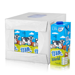 white silk 怀丝 低脂牛奶  1L*12盒  *2件