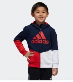adidas 阿迪达斯 DM7082 小童训练针织夹克(学院藏青蓝、105cm)