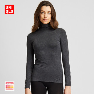 UNIQLO 优衣库 HEATTECH女士T恤 418326 深灰色 XL