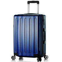 贝尔贝拉(B.L.B.L)拉杆箱万向轮24英寸男女登机行李箱时尚轻盈旅行箱 蓝色