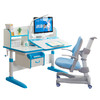 Totguard 护童 抑菌系列 儿童学习桌椅套装 （HTH-512YW 蓝+HTY-637F 蓝）