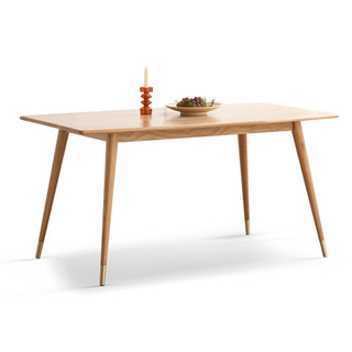 源氏木语 西西里系列 Y57R01 方形橡木餐桌 原木色 （1300*750*750mm）