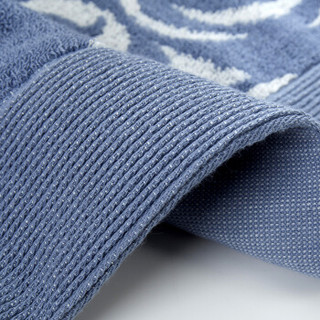 隽优（Covator）浴巾 意大利设计孔雀翎提花纯棉小浴巾 蓝色 60*100cm