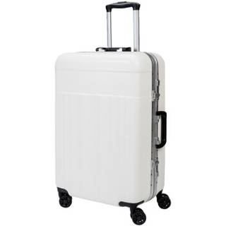 维多利亚旅行者（VICTORIATOURIST）拉杆箱26英寸旅行箱 大容量行李箱万向轮铝框箱女8016白色