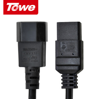 同为（TOWE） TW-F-C14/C19 C19转C14 PDU电源线/延长线 长3米 3*1.5平方