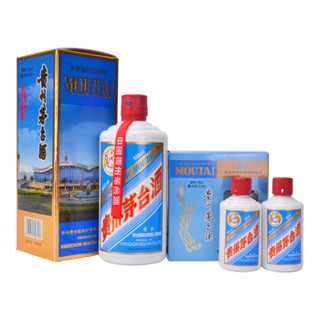 茅台 遵义茅台机场纪念 酱香型白酒 53度 50ml*2+500ml*1组合装