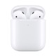  Apple 苹果 新AirPods（二代）无线蓝牙耳机 有线充电盒版　