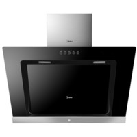 美的 Midea 大面板侧吸式触屏大吸力家用抽油烟机 CXW-200-TJ9011-G 黑色