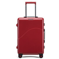 新秀丽旗下 卡米龙拉杆箱行李箱男旅行箱女可称重托运箱简约纯色流线设计框架箱TB6杰斯特红色28英寸