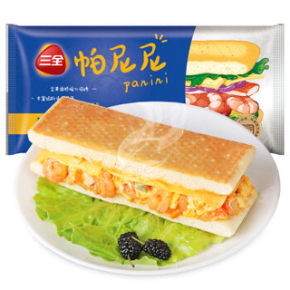 三全 帕尼尼 海鲜虾皇口味三明治 100g 早餐 早点
