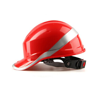 代尔塔 /DELTAPLUS 102018安全帽 工地安全帽工程建筑绝缘施工安全帽 ABS材质无通气孔  红色 102018 1顶装