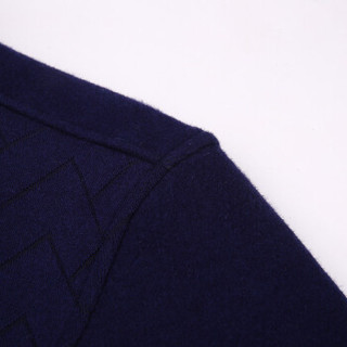 凯撒 KAISER 保暖衬衣男加绒加厚格子长袖衬衫毛衣针织衫修身弹力 BN39毛衣袖蓝白条 2XL
