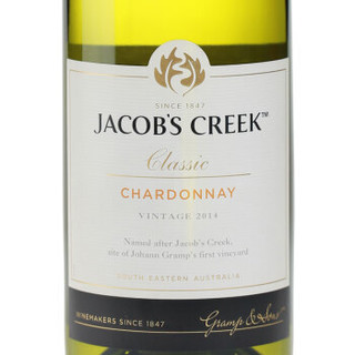澳大利亚进口红酒 杰卡斯（Jacob’s Creek）经典系列霞多丽干白葡萄酒 750ml*6 整箱装