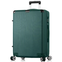 B.L.B.L 贝尔贝拉 耐磨抗摔拉杆箱铝包角26英寸行李箱男女万向轮轻盈大容量旅行箱 军绿色