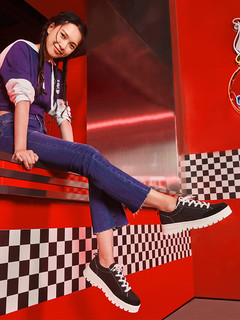 SKECHERS 斯凯奇 74346 女士复古休闲板鞋