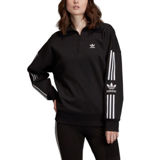 阿迪达斯 ADIDAS 三叶草 女子 运动经典系列 LOCK UP SWEAT 卫衣/套头衫 ED7526 2XS码