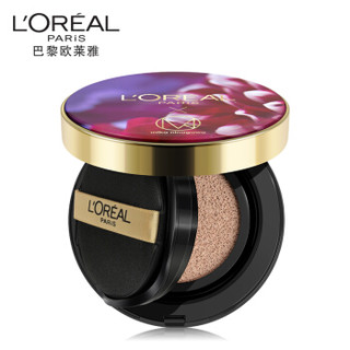 欧莱雅（LOREAL）恒放溢彩持色哑光遮瑕轻垫霜 蜷川实花联名气垫 R2 14g （ 粉底液 BB霜）