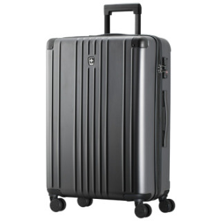 swissmobility瑞动双杆万向轮拉杆箱旅行箱托运箱529514灰色24英寸