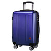 SVVISSGEM 拉杆箱 28英寸 托运箱行李箱万向轮PC材质商务出差旅行密码箱 SA-6428 魅力蓝