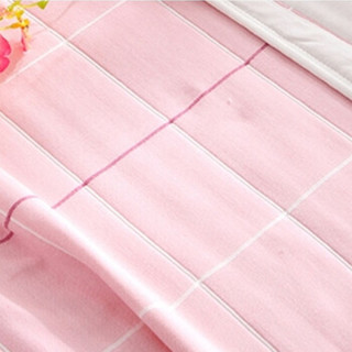 HOYO 毛毯 日本进口 A类纯棉多层纱布盖毯毛巾被空调毯  粉色   索菲格系列200*230cm