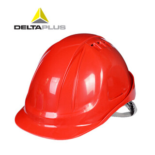代尔塔（DELTAPLUS）102106 经典M型 ABS 增强版安全帽 红色 1个 定制款