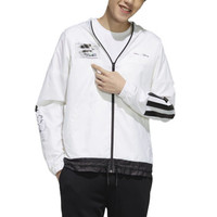 阿迪达斯 ADIDAS NEO 男子 休闲系列 WV TRACK TOP 运动 防风服 EI4535 白色 XL码