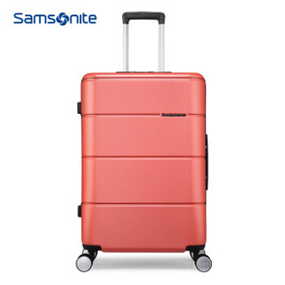 Samsonite/新秀丽拉杆箱万向轮行李箱旅行箱可托运箱飞机轮TU2 珊瑚红 28英寸