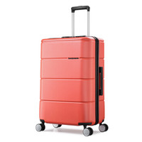 Samsonite/新秀丽拉杆箱万向轮行李箱旅行箱可托运箱飞机轮TU2 珊瑚红 28英寸