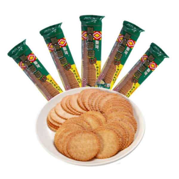 商品嘉友嘉友得得b韧性饼干香葱味120g5袋