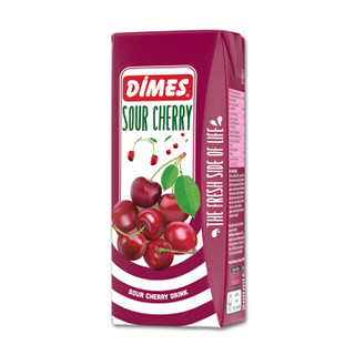 土耳其进口饮料果汁 迪美汁（DIMES） 樱桃汁果味饮料200ml*9 量贩分享装