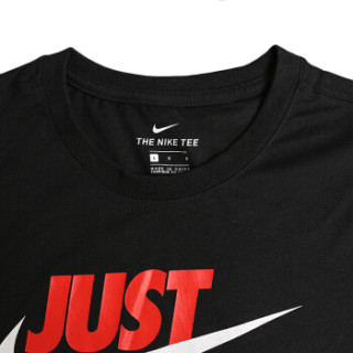 耐克NIKE 男子 T恤 TEE JUST DO IT SWOOSH 运动服 AR5007-010 黑色 S码